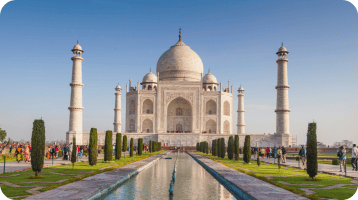 Taj Mahal at sunrise